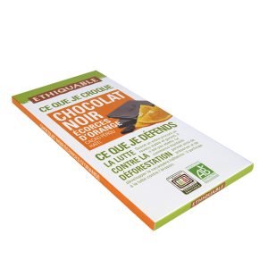 Chocolate Negro-Naranja Confitada BIO, 100g